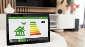 Residential house with entrance and windows.