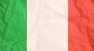 Italian flag waving, symbolizing new measures for foreign workers