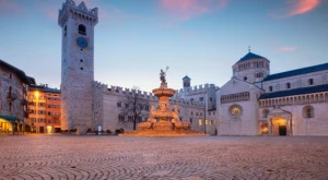 Historic building typical of Trento related to a recent ruling on Italian citizenship and minor children of a naturalized citizen.
