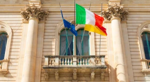 Italian town hall, home to municipal offices responsible for resident registration
