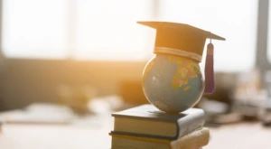 Globe representing international mobility.